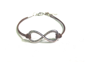 Infinity Wax Cord Bracelet